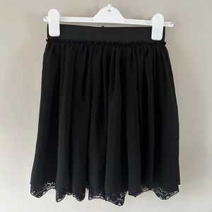 Kardashian Kollection Black Skirt, with lace underlay Size S